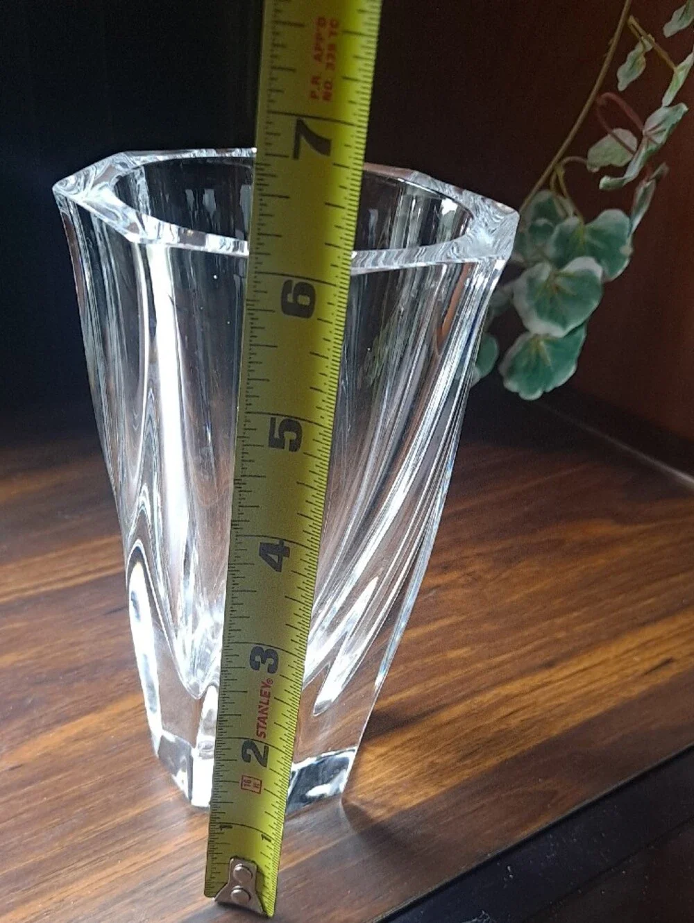 Orrefors Kostaboda Crystal Clear Swirl Vase